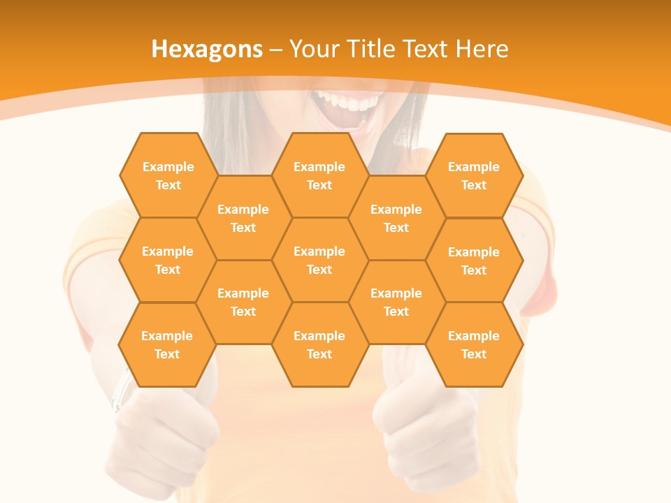 Blonde Female Casual PowerPoint Template