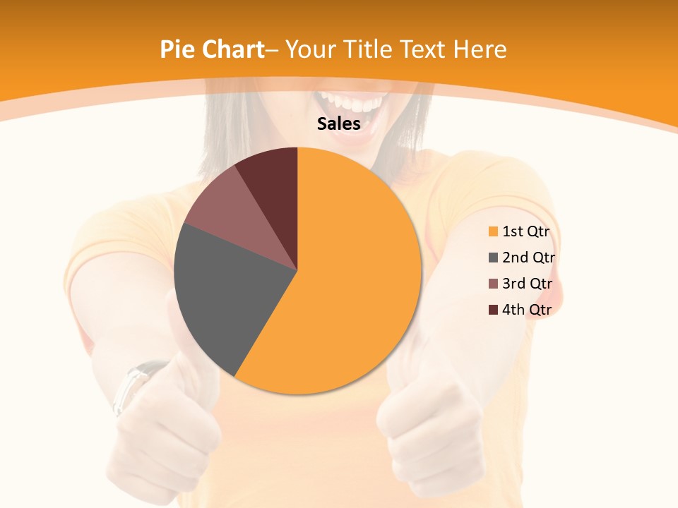 Blonde Female Casual PowerPoint Template