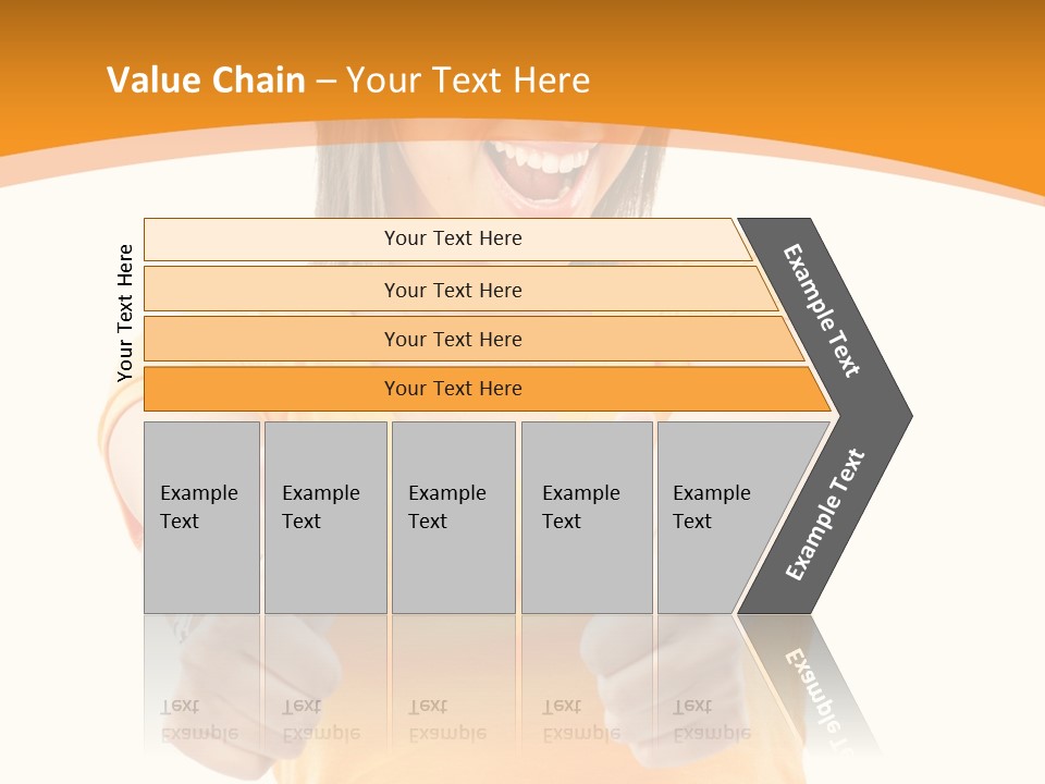 Blonde Female Casual PowerPoint Template