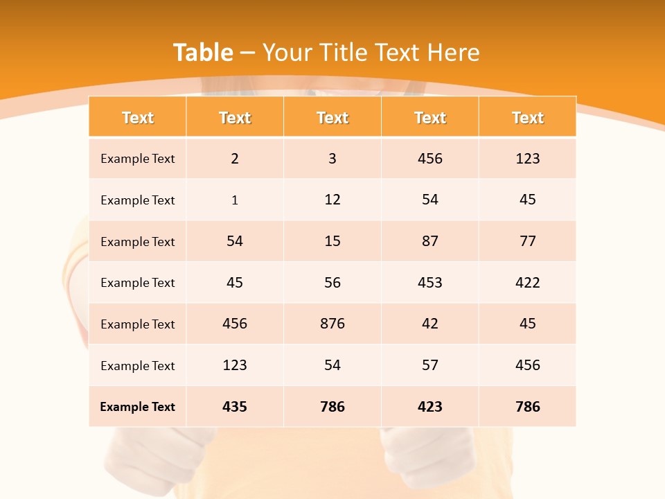 Blonde Female Casual PowerPoint Template