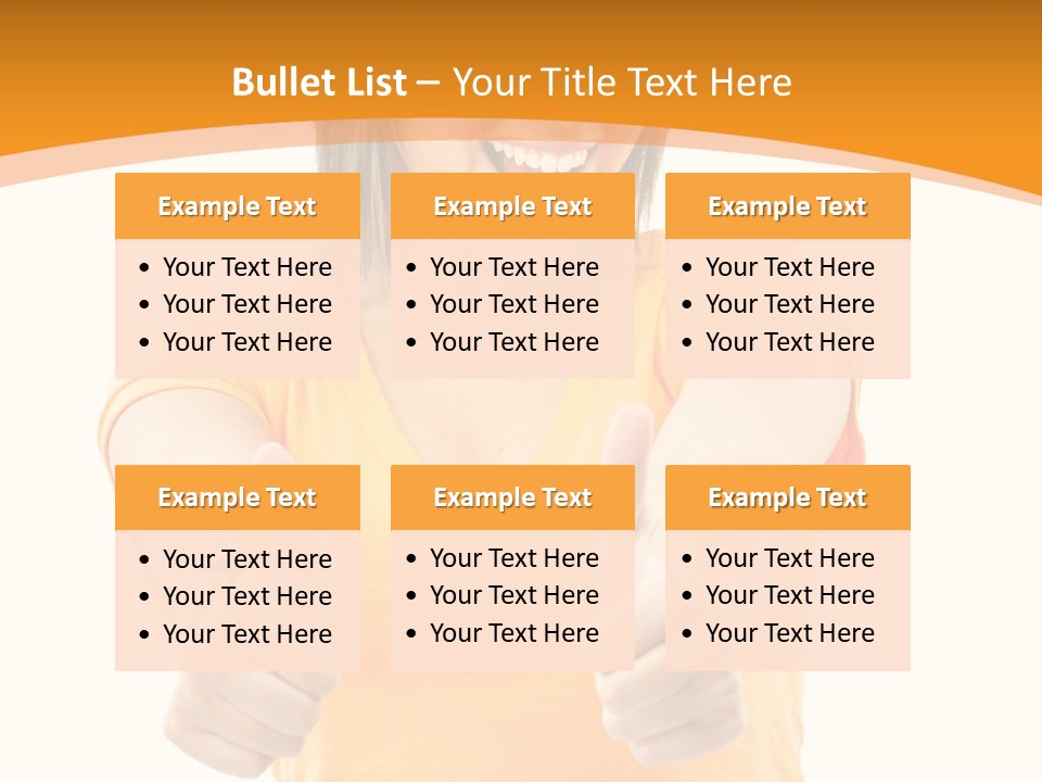 Blonde Female Casual PowerPoint Template