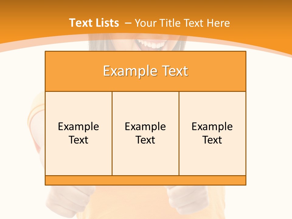 Blonde Female Casual PowerPoint Template