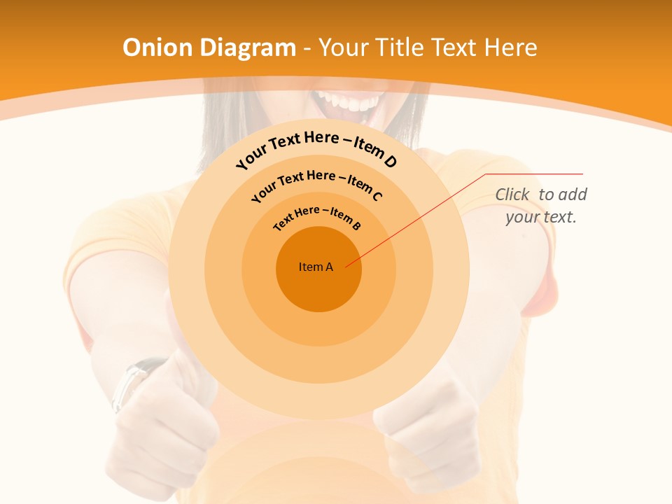 Blonde Female Casual PowerPoint Template