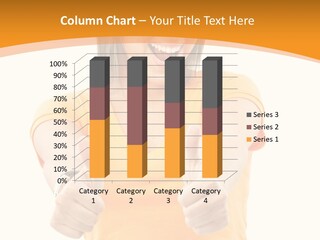 Blonde Female Casual PowerPoint Template