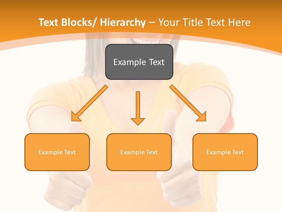 Blonde Female Casual PowerPoint Template