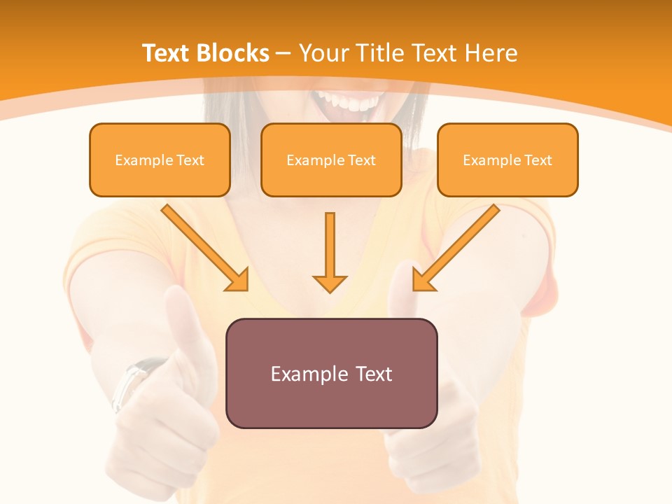 Blonde Female Casual PowerPoint Template