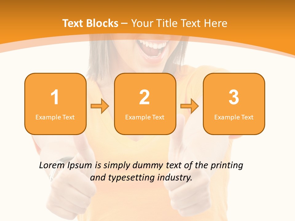 Blonde Female Casual PowerPoint Template