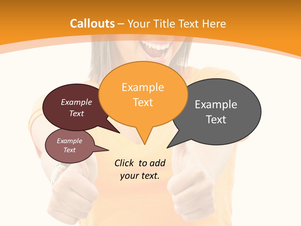 Blonde Female Casual PowerPoint Template