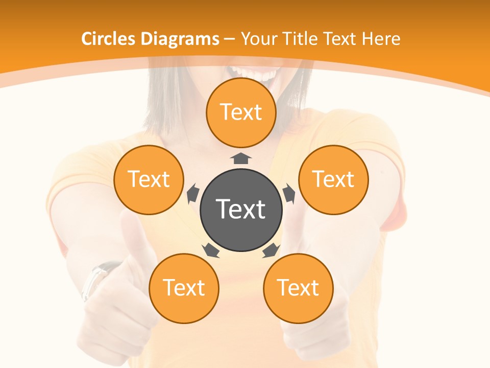 Blonde Female Casual PowerPoint Template