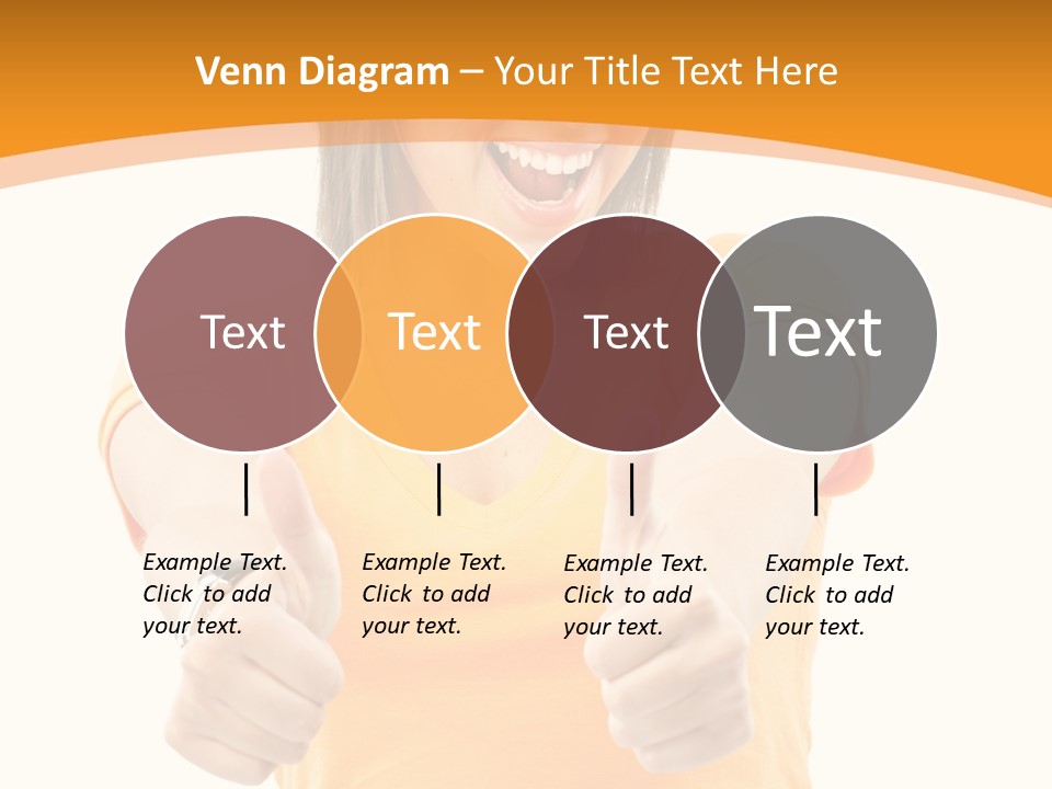 Blonde Female Casual PowerPoint Template