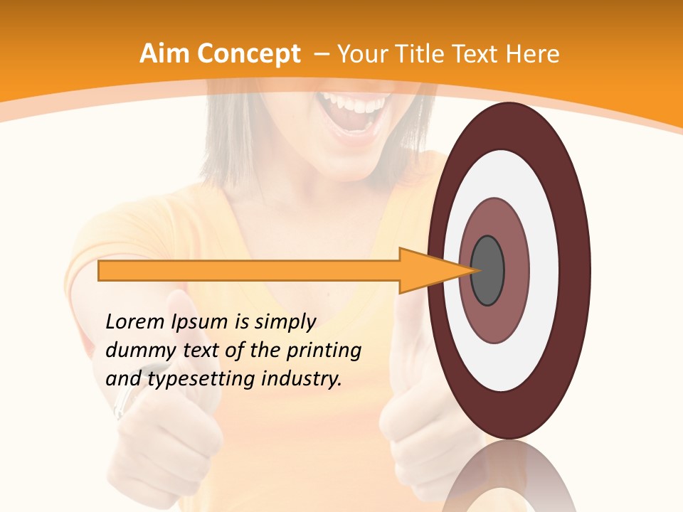 Blonde Female Casual PowerPoint Template