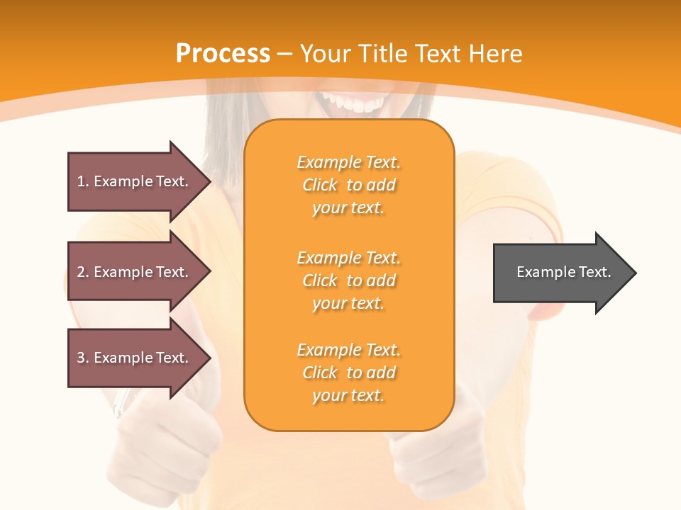Blonde Female Casual PowerPoint Template