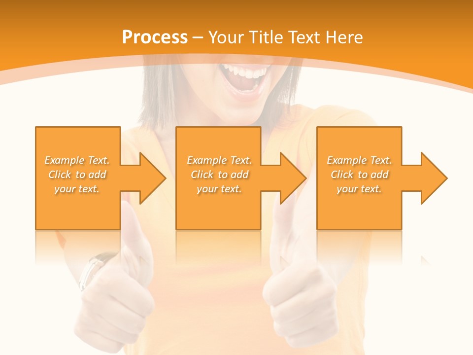 Blonde Female Casual PowerPoint Template