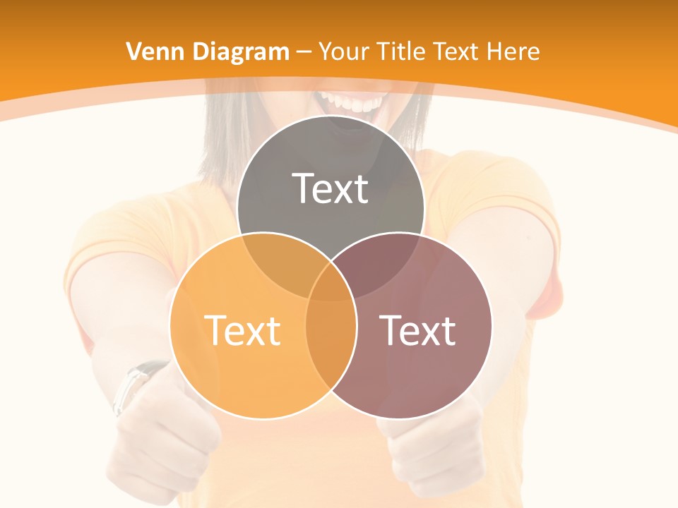 Blonde Female Casual PowerPoint Template