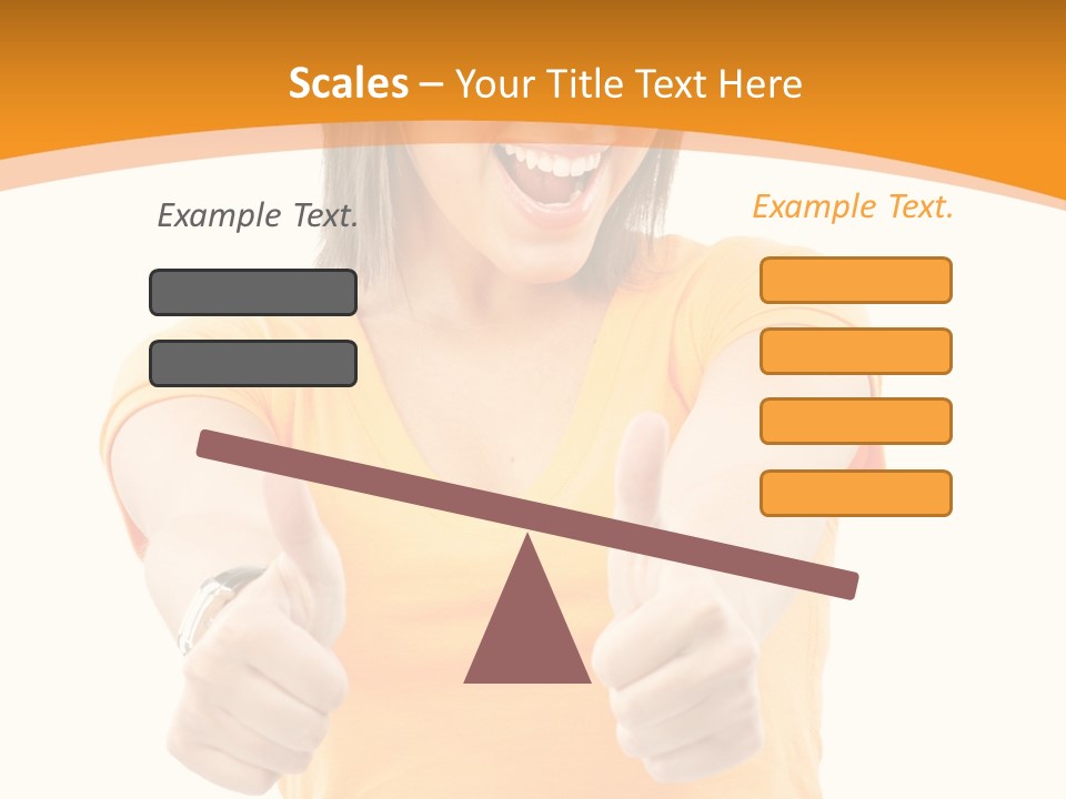 Blonde Female Casual PowerPoint Template