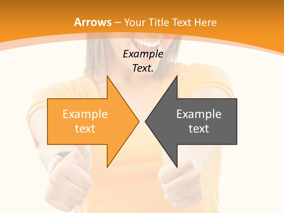 Blonde Female Casual PowerPoint Template