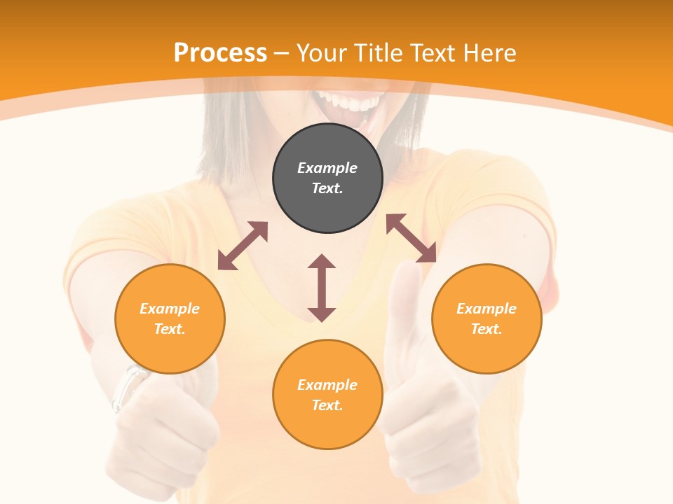 Blonde Female Casual PowerPoint Template
