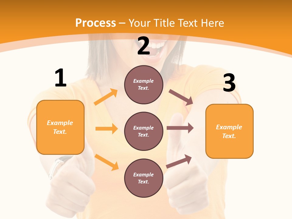 Blonde Female Casual PowerPoint Template