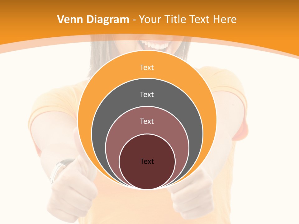 Blonde Female Casual PowerPoint Template