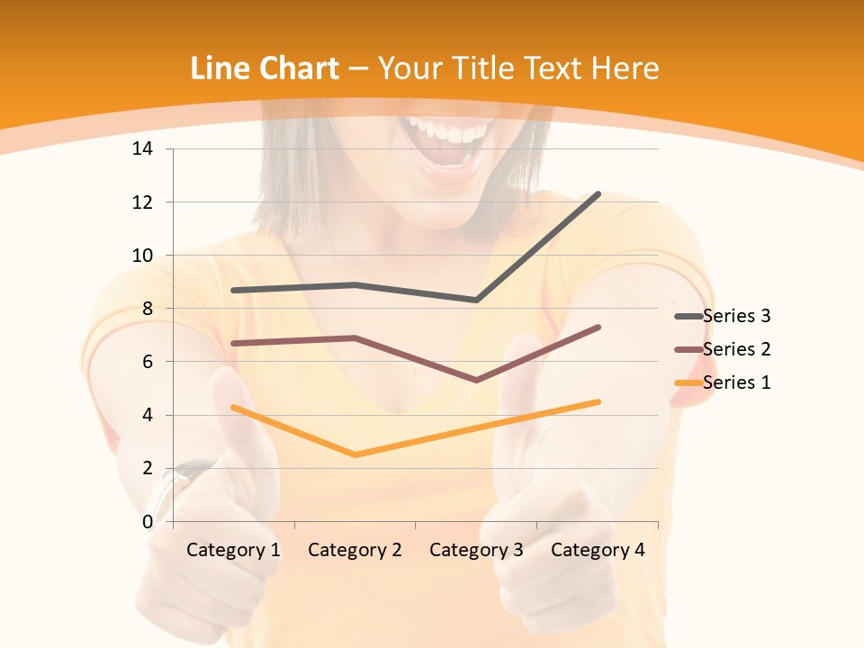 Blonde Female Casual PowerPoint Template