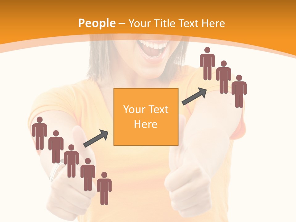 Blonde Female Casual PowerPoint Template