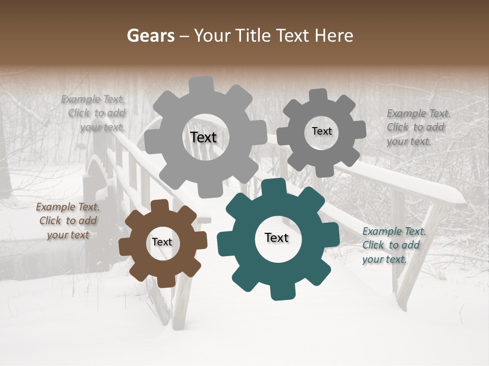 Peace Road Snow PowerPoint Template