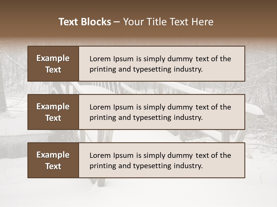 Peace Road Snow PowerPoint Template