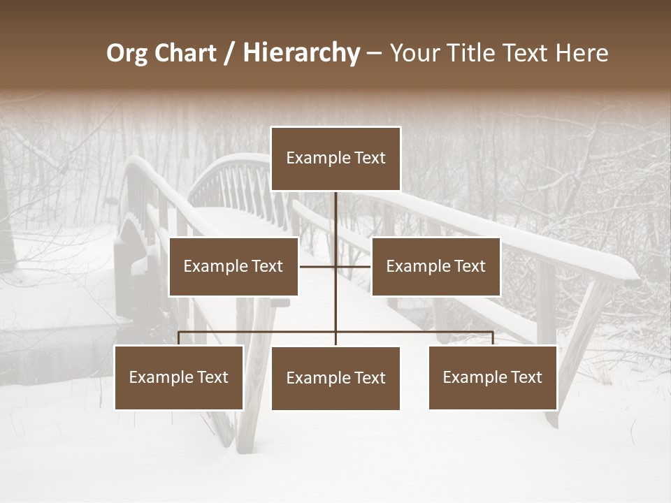Peace Road Snow PowerPoint Template
