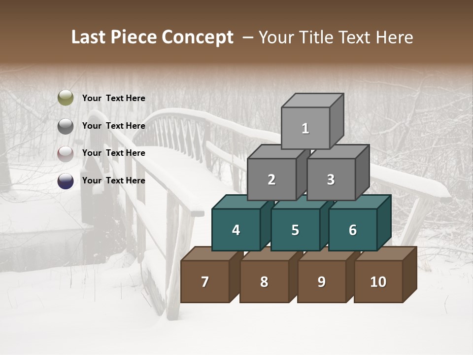 Peace Road Snow PowerPoint Template