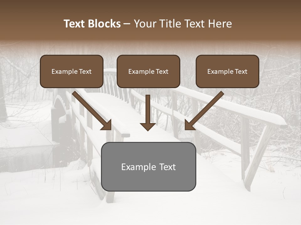 Peace Road Snow PowerPoint Template