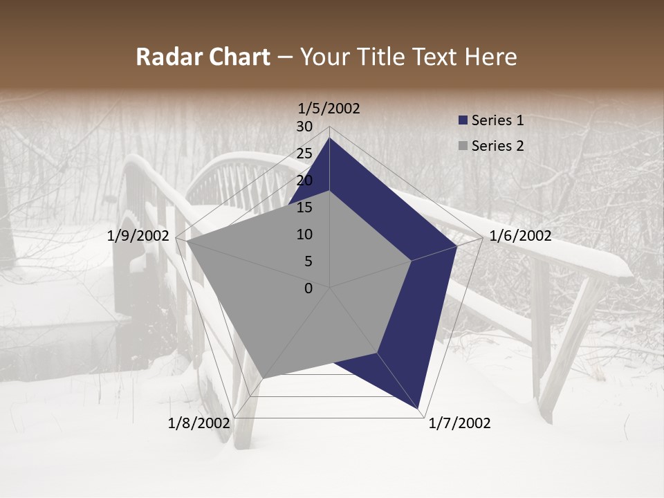 Peace Road Snow PowerPoint Template