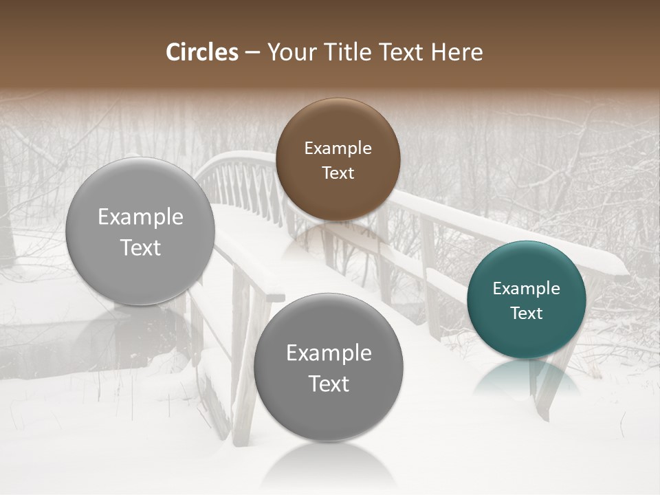 Peace Road Snow PowerPoint Template