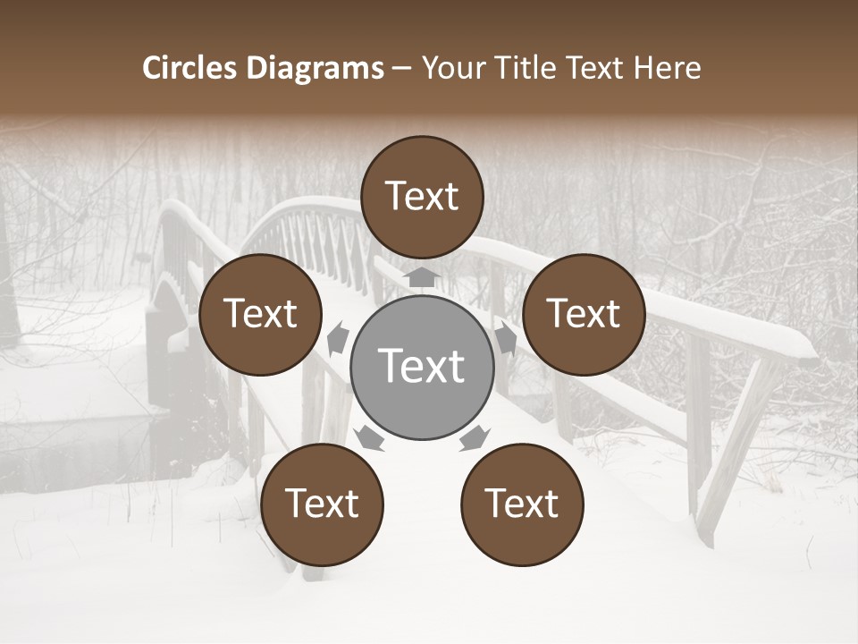 Peace Road Snow PowerPoint Template