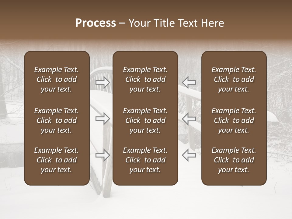 Peace Road Snow PowerPoint Template