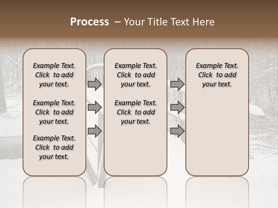 Peace Road Snow PowerPoint Template