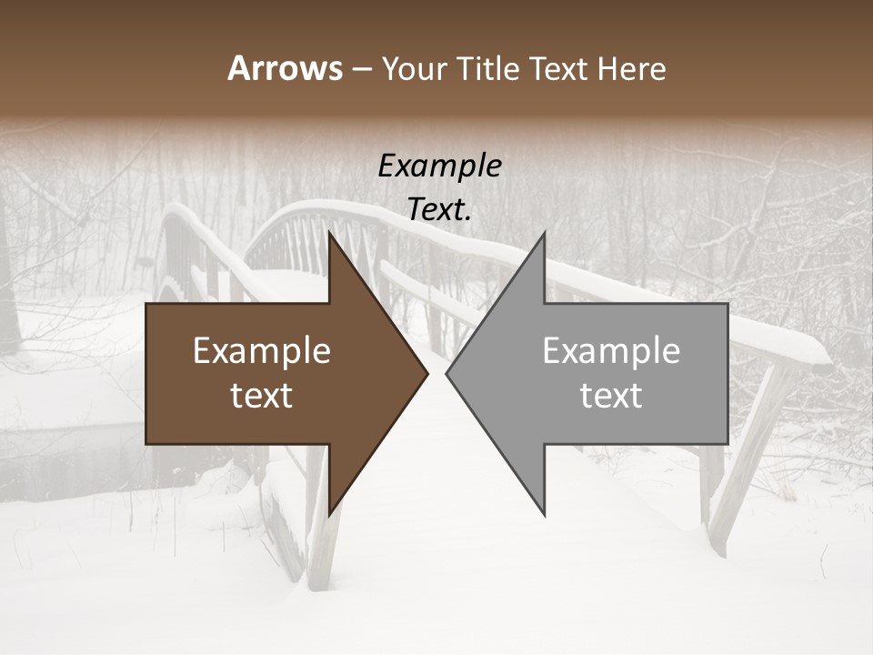 Peace Road Snow PowerPoint Template