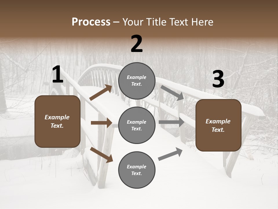 Peace Road Snow PowerPoint Template