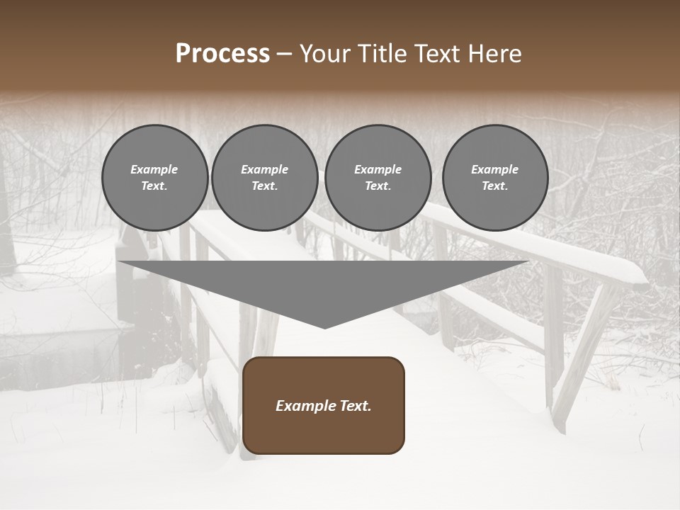Peace Road Snow PowerPoint Template