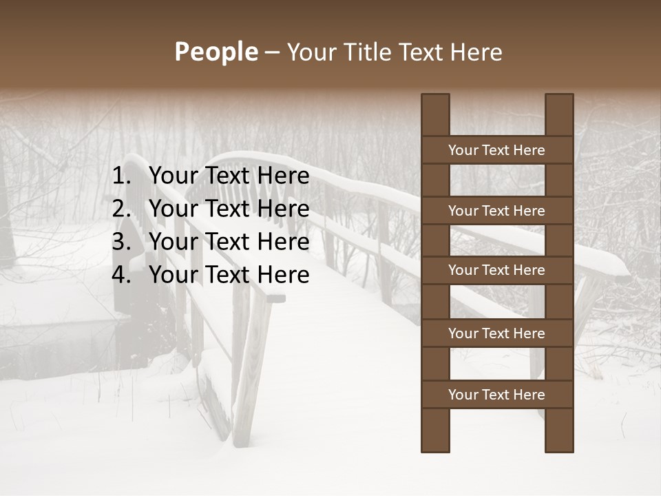 Peace Road Snow PowerPoint Template
