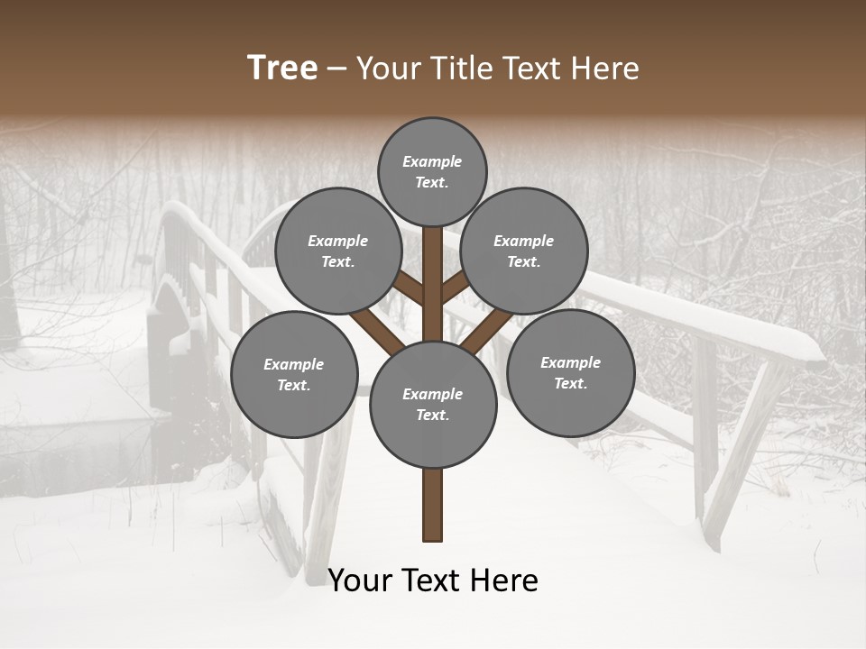Peace Road Snow PowerPoint Template