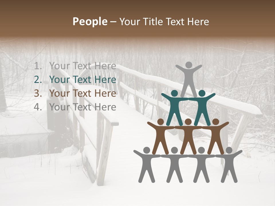 Peace Road Snow PowerPoint Template