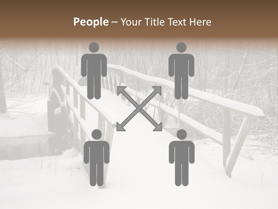 Peace Road Snow PowerPoint Template