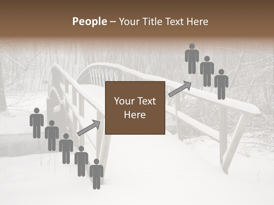 Peace Road Snow PowerPoint Template