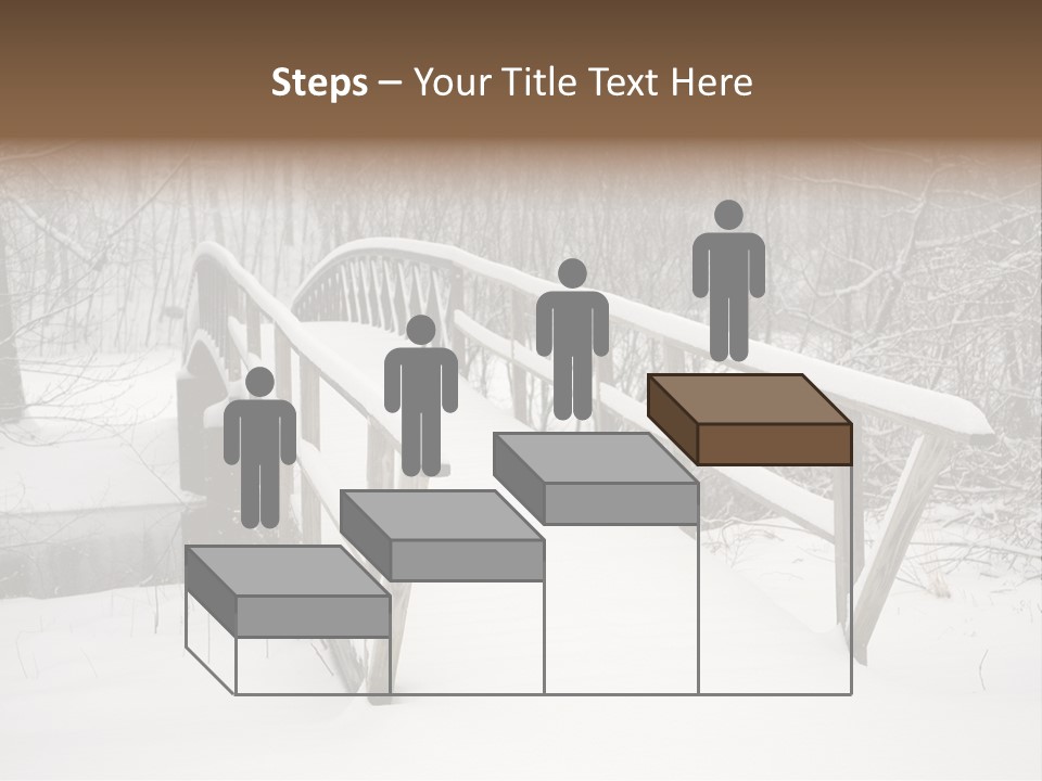 Peace Road Snow PowerPoint Template