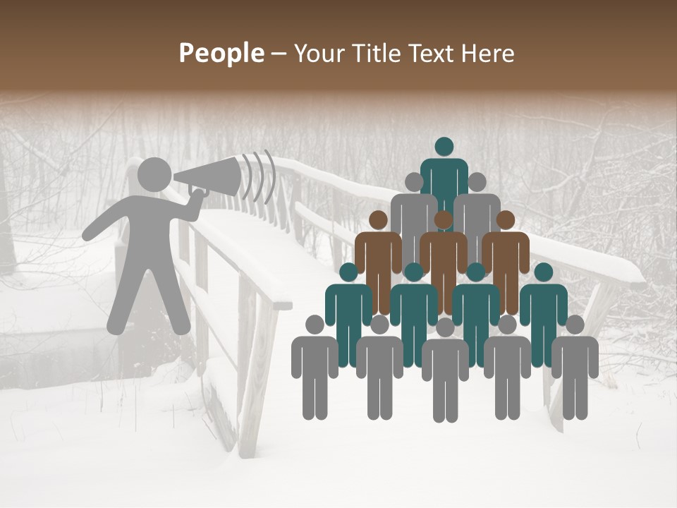 Peace Road Snow PowerPoint Template