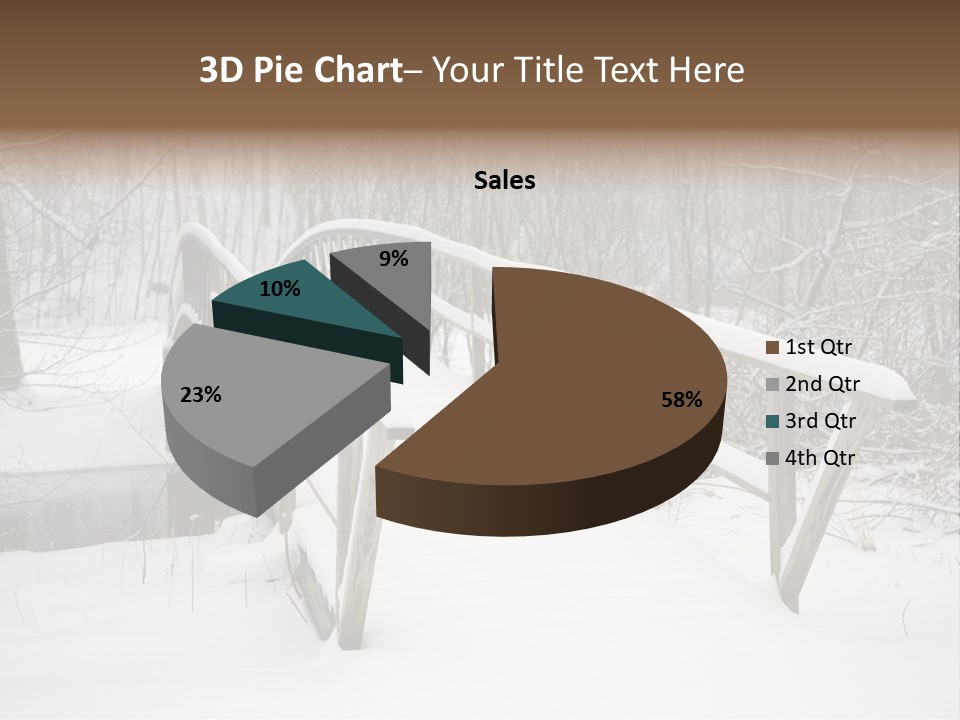 Peace Road Snow PowerPoint Template