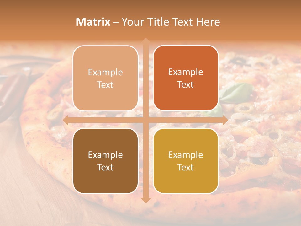 Peppers Mushrooms Leaf PowerPoint Template