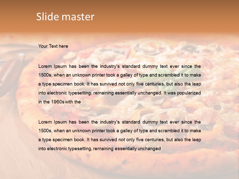 Peppers Mushrooms Leaf PowerPoint Template