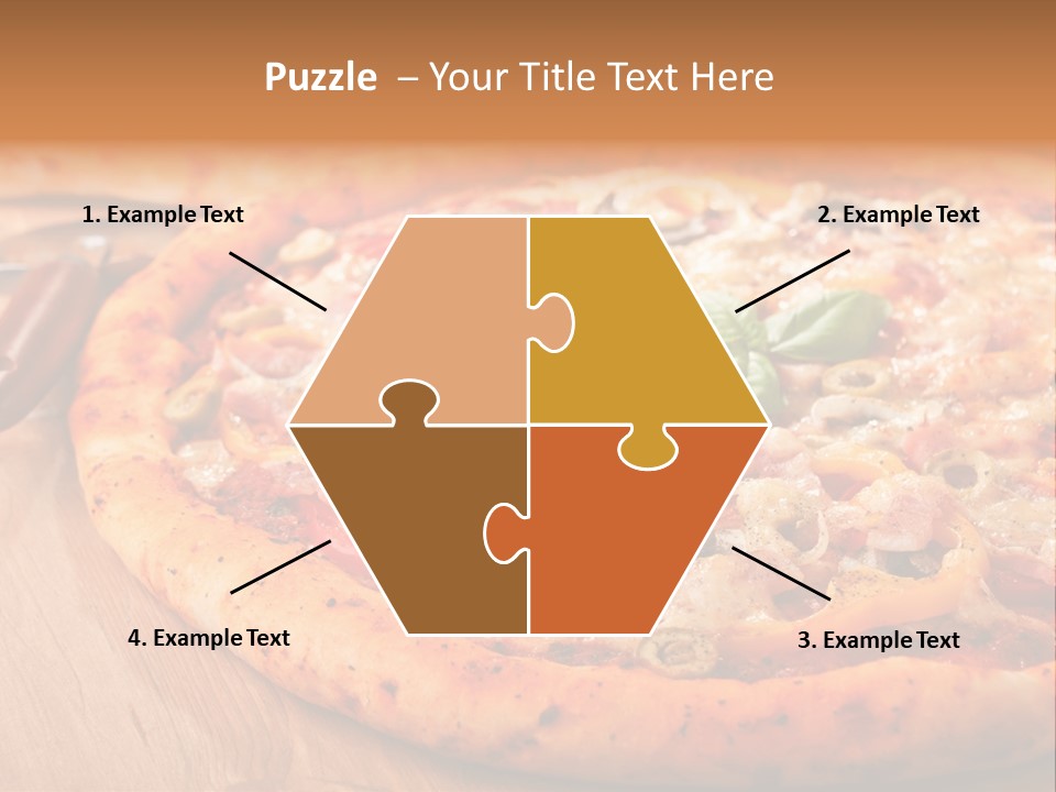 Peppers Mushrooms Leaf PowerPoint Template