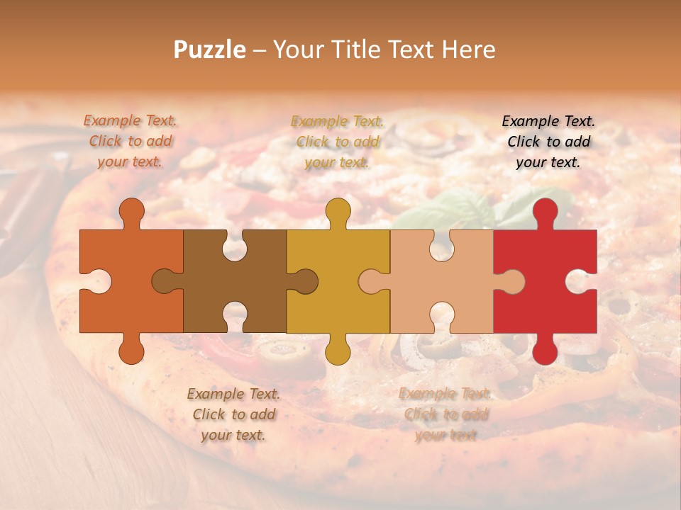 Peppers Mushrooms Leaf PowerPoint Template